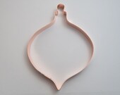 Large Size Vintage Teardrop Christmas Ornament Cookie Cutter - Handcrafted by The Fussy Pup