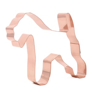 Lakeland Terrier Cookie Cutter: 4.5&quot; Copper Dog Breed, Made in USA