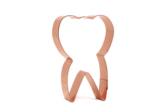 Molar Tooth Copper Cookie Cutter - Handcrafted by The Fussy Pup