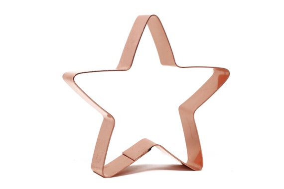 3 1/4" Star Copper Cookie Cutter - Handcrafted by The Fussy Pup