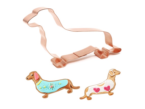 No. 1 Dachshund Copper Dog Breed Cookie Cutter 4.5 X 2.75 inches - Handcrafted by The Fussy Pup