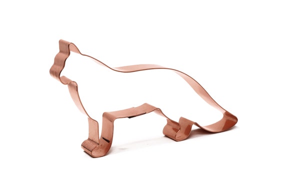 Norwegian Forest Cat Copper Cookie Cutter - Handcrafted by The Fussy Pup