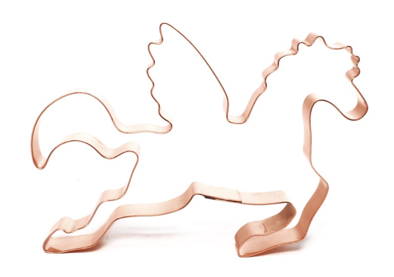 Pegasus Flying Horse Copper Cookie Cutter Fabriqué à la Etsy France