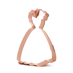 Vintage Style Ladies Dress ~ Copper Cookie Cutter - Handcrafted by The Fussy Pup