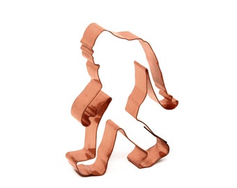 Copper Sasquatch Cookie Cutter - Bigfoot Design (4 x 2.75 inches) - Made in USA