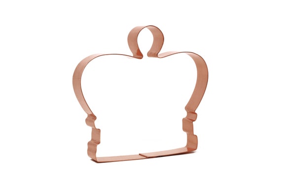 His Majesty's Large Royal Crown Copper Cookie Cutter - Handcrafted by The Fussy Pup