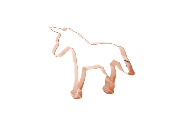 Unicorn ~ Copper Cookie Cutter - Handcrafted by The Fussy Pup