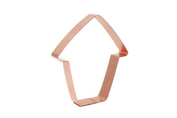 Simple 4 inch Birdhouse Cookie Cutter - Handcrafted by The Fussy Pup