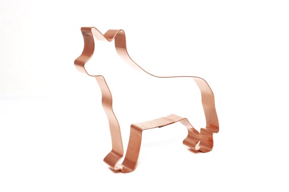 Australian Cattle Dog Breed Cookie Cutter  5 X 4.2 inches - Handcrafted Copper Cookie Cutter by The Fussy Pup