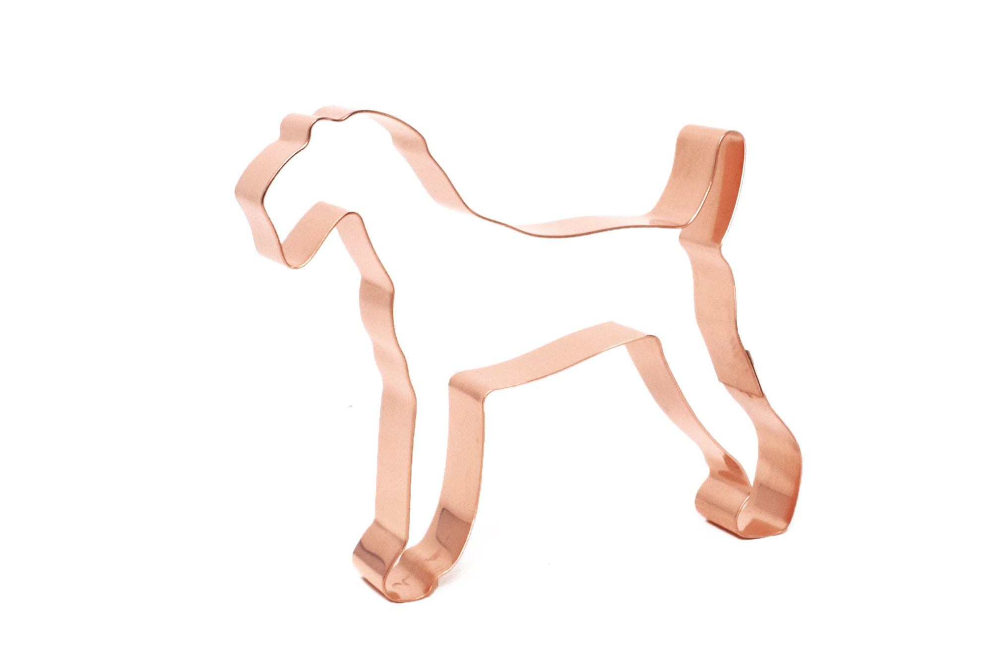 Airedale Terrier Copper Dog Breed Cookie Cutter Handcrafted by The
