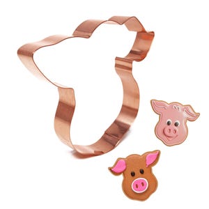 Pig Face Cookie Cutter, 4x4.5 inches