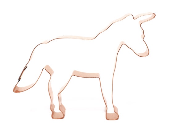 The Fussy Pup Large Unicorn Head Copper Cookie Cutter - Handmade, Heavyweight, 5.75" X 4.5" - View #7