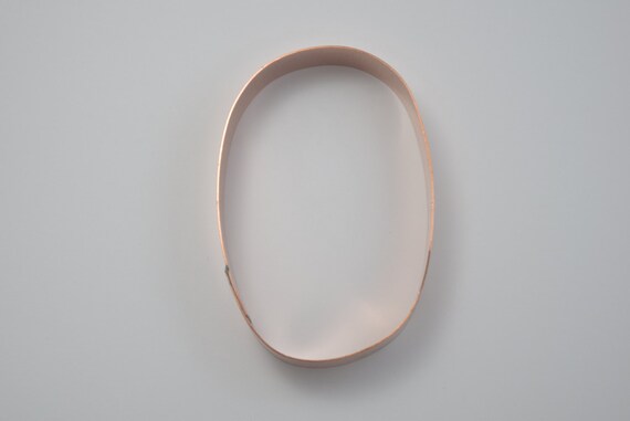 The Number 0 Copper Number Cookie Cutter - Handcrafted by The Fussy Pup