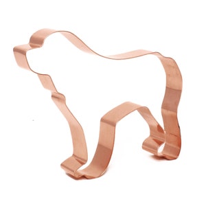 Copper Saint Bernard Cookie Cutter - Dog Cookie Cutter, 5 x 4 inches, Made in USA