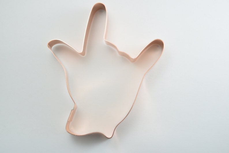 I Love You American Sign Language Hand Cookie Cutter Handcrafted by The Fussy Pup image 2