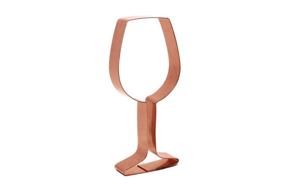 Wine Glass ~ Copper Bar Theme Cookie Cutter ~ Handcrafted by The Fussy Pup