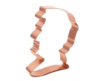 Copper Abraham Lincoln Cookie Cutter - President Cookie Cutter, 2.75 X 4 inches, Made in USA