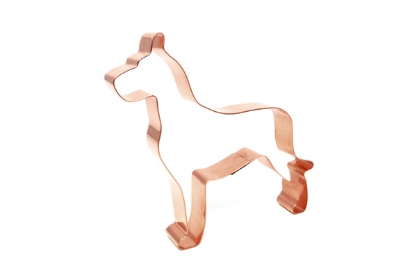 Great Dane Dog Breed Cookie Cutter 4.5 X 4.5 inches - Handcrafted Copper Cookie Cutter by The Fussy Pup