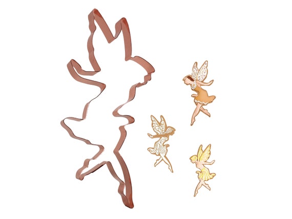 Flying Pixie Fairy Cookie Cutter 3.5 X 7.75 inches - Handcrafted Copper by The Fussy Pup