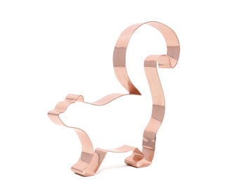 Copper Skunk Cookie Cutter - Animal Cookie Cutter, 5.5 x 5 Inches, Made in USA