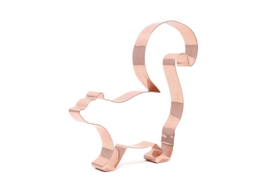 Large Striped Skunk ~ North American Mammal Copper Cookie Cutter - Handcrafted by The Fussy Pup