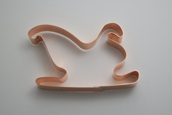 Santa's Sleigh Christmas Cookie Cutter - handcrafted solid copper