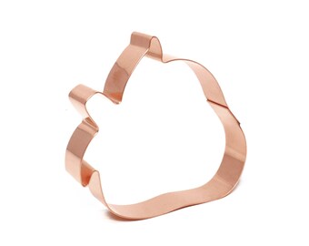 Strawberry Fruit Cookie Cutter  3.5 X 4 inches - Handcrafted Copper Cookie Cutter by The Fussy Pup