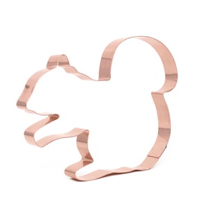 Large Squirrel Copper Woodland Creatures Cookie Cutter - Handcrafted by The Fussy Pup