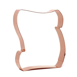 Unrolled Parchment Scroll Copper Cookie Cutter - Handcrafted by The Fussy Pup