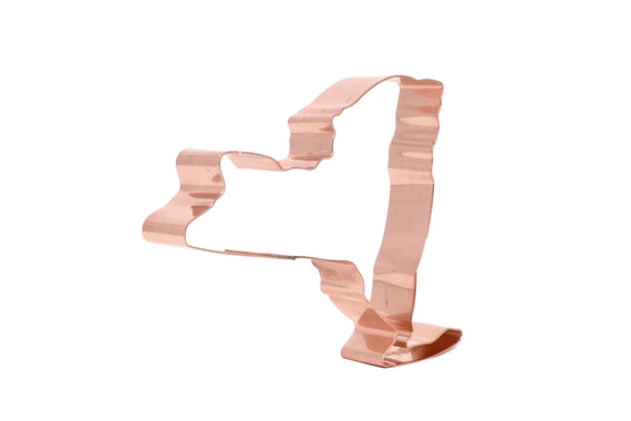 State of New York ~  Copper Cookie Cutter - Handcrafted by The Fussy Pup