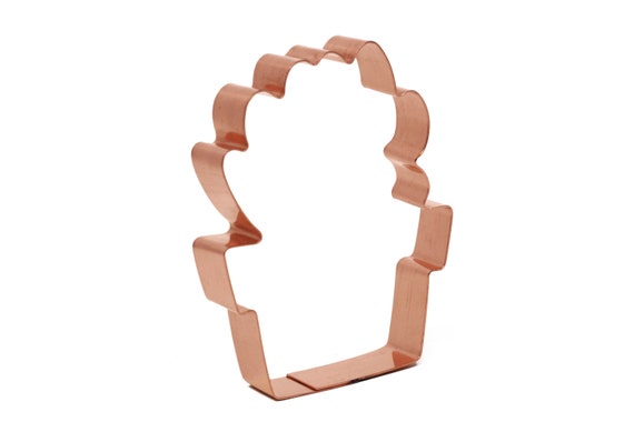 4 Inch Tall Succulent Flower Pot Cactus Cookie Cutter - Handcrafted by The Fussy Pup