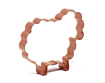 Copper Sheep Cookie Cutter - Animal Cookie Cutter, 3.75 x 3.5 Inches, Made in USA