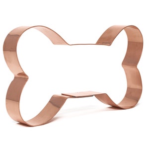 5 inch Copper Dog Bone Cookie Cutter Handcrafted by The Fussy Pup image 1