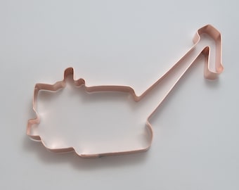 Sideboom Construction Vehicle ~ Copper Cookie Cutter ~ Handcrafted by The Fussy Pup