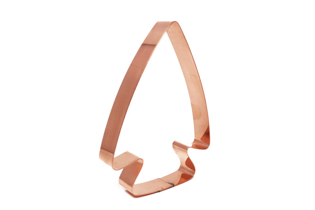 The Fussy Pup Fat Indian Arrowhead Copper Cookie Cutter - Handmade Heavyweight Copper, 3.5" X 4.5" - View #5