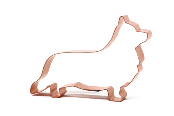 No. 1 Cardigan Welsh Corgi Copper Dog Breed Cookie Cutter 5 X 3.25 inches - Handcrafted by The Fussy Pup