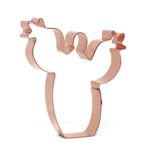 Small Prickly Pear Cactus Copper Cookie Cutter - Handcrafted by The Fussy Pup