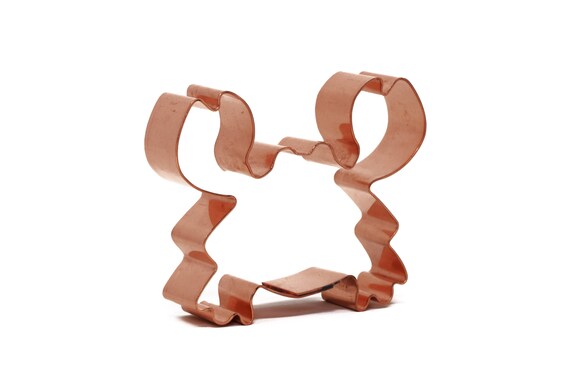 Small Cute Crab Cookie Cutter 3.25 x 2.25 inches - Handcrafted Copper by The Fussy Pup