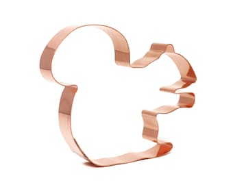 Copper Squirrel Cookie Cutter - Animal Cookie Cutter, 4.5 x 3.5 Inches, Made in USA