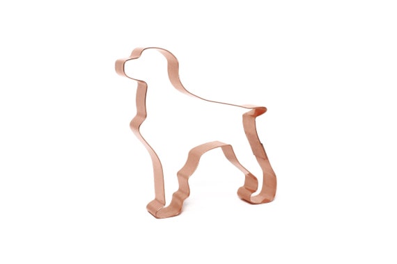 Brittany Spaniel Dog Breed Cookie Cutter 4.25 X 4.25 inches - Handcrafted Copper Cookie Cutter by The Fussy Pup