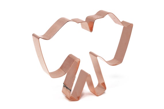 Crossed Flags Cookie Cutter 5 X 4.25 inches - Handcrafted Copper Cookie Cutter by The Fussy Pup