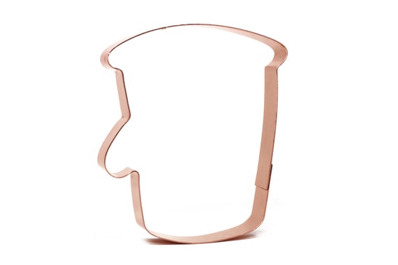 Beach Pail / Bucket with Handle Copper Cookie Cutter  - Handcrafted by The Fussy Pup