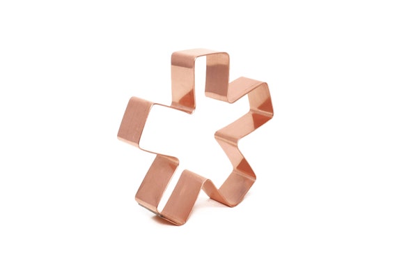 3 1/4" Squared Point Star ~ Made in the USA  ~ Copper Cookie Cutter - Handcrafted by The Fussy Pup