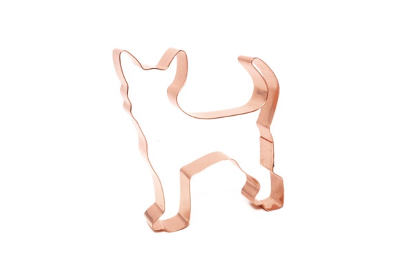 Chihuahua Dog Breed Cookie Cutter 4 X 4.25 inches - Handcrafted Copper Cookie Cutter by The Fussy Pup