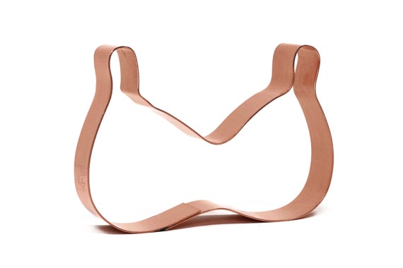 Curvy Girl Bikini Bra Top Copper Cookie Cutter - Handcrafted by The Fussy Pup