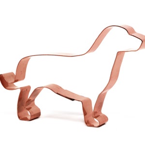 Drever Dog Cookie Cutter: 4.5&quot; Copper, USA Made
