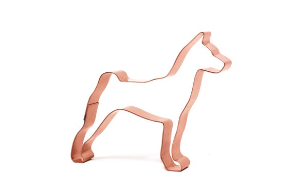 No. 1 Basenji Metal Dog Breed Cookie Cutter 3.5 X 3.5 inches - Handcrafted Copper Cookie Cutter by The Fussy Pup