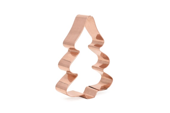 Tiny Simple Christmas Tree Copper Cookie Cutter - Handcrafted by The Fussy Pup