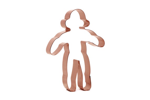 Small Sock Monkey Copper Cookie Cutter - Handcrafted by The Fussy Pup