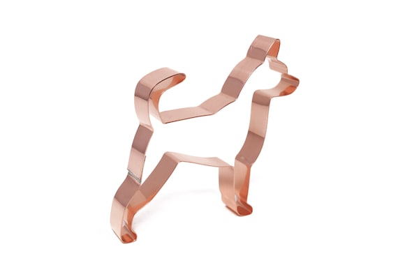 No. 1 Miniature Pinscher with tail Copper Dog Breed Cookie Cutter - Handcrafted by The Fussy Pup